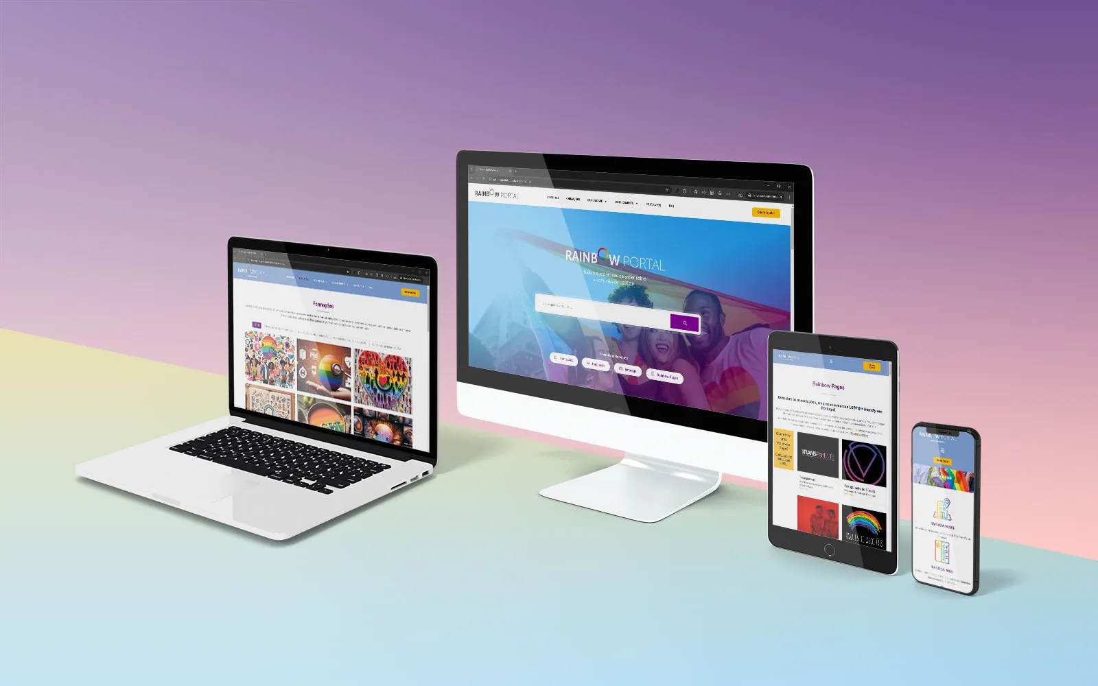 Web Design E Web Development Rainbow Portal